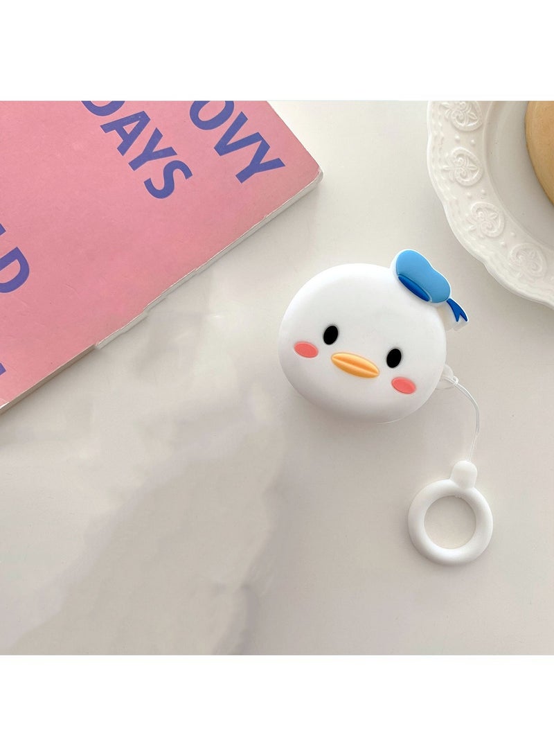 Case Compatible with Samsung Galaxy Buds 2 Case (2021) Galaxy Buds Pro Case (2021) Galaxy Buds Live Buds 2 Pro Cartoon Silicone Full Protective Cute Covers for Girls Women Donald Duck - Image 5